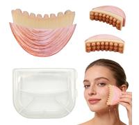 New Lymphatic Contour Face Brush, Pink Contour Face Brush Lymphatic Drainage Massager & Dry Brushing Tool for Daily Use, Skin-Fitting Facial Massage Tool, Pink