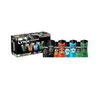 NEW LynXX Super Selection Gift Set, 8 Piece Body Care Set with Africa, Sunset Fresh, Ice Chill, Jungle Fresh Body Wash 225ml and Body Spray 150ml