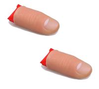 New Magic Trick Props Close Up Vanish Appearing Plastic Finger Thumb Tip + Red Silk (1)