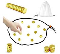 New Magnetic Chess Game Set with 20 Stones & Rope - Portable Multiplayer Magnet Board Game, Fun Strategy Puzzle for Kids & Adults, Family Party Travel Cluster Game, for All Ages