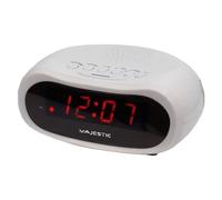 New Majestic SVE-232 Digital Alarm Clock White