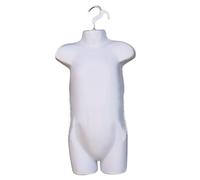 NEW MALE/FEMALE/KIDS HANGING BODY MANNEQUIN FORM TORSO DISPLAY BUST (White Matt, 937 Kids 53CM)