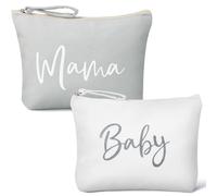 New Mama Gifts Mummy to be Canvas Pouch Makeup Cosmetic Bag with Zipper Christmas Baby Shower Gifts for Mum Mummy to be Gifts