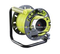 NEW Masterplug Pro XT Extension Lead Cable Reel 25+3m 240v Four Socket Outlet