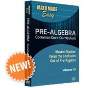 New Math Made Easy Pre-algebra Dvd Series