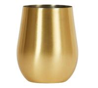 New Matt Stainless Steel Inside Brushed Gold Tumbler, Make a Charming Addition to Your Drinkware Collection, Perfect for Serving Chilled Drinks and Beverages - Gold