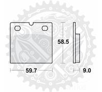 New MCB533SV TRW Brake Pads Sintered Front SV For BMW R 100 GS 1986-1996