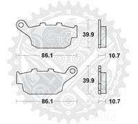 New MCB585 TRW Brake Pads Fits Triumph Trident 660 2021-2023