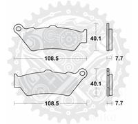 New MCB671 TRW Brake Pads Fits BMW R 1250 GS 2019-2024