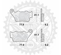 New MCB672SH TRW Brake Pads Sintered Rear SH For SWM Superdual 650 2017-2020