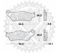 New MCB707 TRW Brake Pads Fits BMW R 1200 C 2002-2014