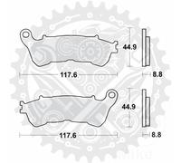 TRW Brakepads Organic ECE R90 homologated
