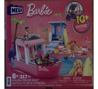 NEW MEGA Barbie Malibu Dream Boat, building toy 6+ 317 Pieces
