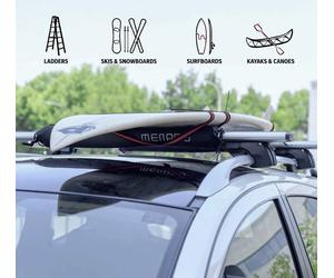 New Menabo Windsurf Pads For Roof Bars 2pc with 2 Securing Straps