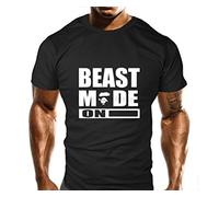 New Mens Beast Mode On Ape Gym T-Shirt - Training Top - Sports - Bodybuilding Casual Loose Fit Top (S)