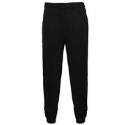 New Mens Elasticated Hem Fleece Jogging Bottoms Super Soft Warm Cosy Plain Jog Pants Joggers With Zip Pockets Fleece Gym Sports Casual Trousers (as8, alpha, xx_l, regular, regular, Black, XX-Large)