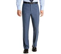 New Mens Formal Trousers Business Office Work Smart Dress Pants Straight Leg Flat Front Regular Fit Everpress Casual Home Pants (as8, waist_inseam, numeric_40, numeric_27, Air Force Blue)