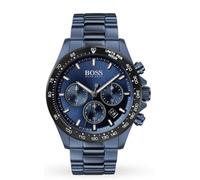 HUGO BOSS HB1513758 Hero Sport Lux Blue Stainless Chronograph Mens Watch 44mm