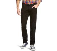 New Men's Lee Luke Slim Tapered Denim Jeans Stretch Regular Rise Clean Black
