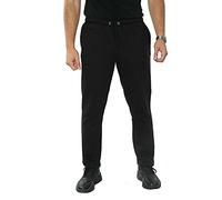 New Mens Open Hem Fleece Jogging Bottoms Super Soft Cosy Plain Jog Pants Joggers Fleece Pants Gym Sports Casual Trousers With Zip Pockets (as8, alpha, 5x_l, regular, regular, Black, 5X-Large)