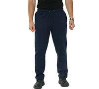 New Mens Open Hem Fleece Jogging Bottoms Super Soft Cosy Plain Jog Pants Joggers Fleece Pants Gym Sports Casual Trousers With Zip Pockets (as8, alpha, x_l, regular, regular, Navy, X-Large)