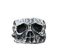New Men's Rings Calvarium Skull Ring Gothic Biker Motorcycle Hip-hop Jewelry Vintage