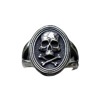 New Men's Rings High Polished Vampire Skull Biker Rocker Ring Boy Heavy Gothic Jewelry Vintage