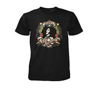 New Men's Rory Gallagher Tattoo Pop Crew Neck T-Shirt Black