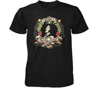 New Men's Rory Gallagher Tattoo Pop Crew Neck T-Shirt Black