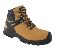 NEW MENS STANLEY NOVA SAFETY STEEL TOE CAP WORK APPRENTICE LIGHWEIGHT LEATHER BOOTS ANKLE SHOES (HONEY, uk_footwear_size_system, adult, men, numeric, medium, numeric_10)