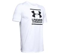 New Men's Under Armour GI Foundation Logo Sports T-Shirt Top - White