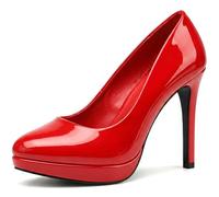New Mens Womens Drag Queen Cross Dresser HIGH Heel Round Toe Court Shoes