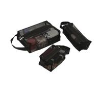 New Mesh Cosmetic Bags Small Large Clear Makeup Organizer Travel Lipstick Black Portable Pouch Storage Toil Bag