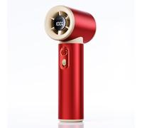 New Metal Aluminum Alloy Handheld Small Fan Usb Mini Portable High-speed Violent Cooling Small Fan(Red -3000)