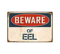 New Metal Aluminum Sign Beware Dung Beetle Tin Sign 8X12 Inch