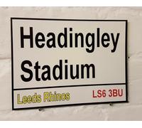 New Metal Street Sign Leeds Rhinos Rfc Headingley Stadium Metal Street Sign 8X12 Inches
