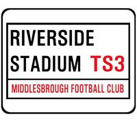 New Metal Street Sign Middlesbrough Fc Street Sign Riverside Stadium 8X12 Inches