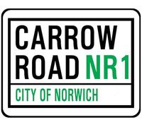 New Metal Street Sign Norwich City Fc Street Sign Carrow Road 8X12 Inches