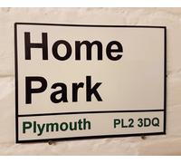 New Metal Street Sign Plymouth Argyle Fc Home Park Street Sign 8X12 Inches