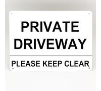 New Metal Street Sign Private Drive Sign Metal Parking Driveway Reserved Please Keep Clear No Access 8X12 Inches