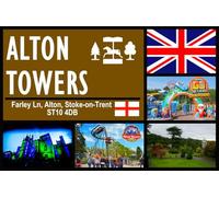 New Metal Street Sign Street Road Signs Alton Towers 8X12 Inches
