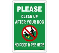 New Metal Tin Sign Please Clean After Your Dog Sign Road & Street Sign Perfect for Outdoor Lawn and GardenTin Sign 8X12 Inches