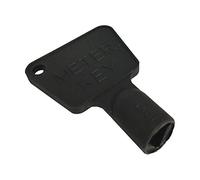 TRIANGULAR GAS ELECTRIC UTILITY METER BOX KEY BLACK PLASTIC ( pack of 10 )