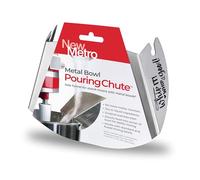 New Metro Design Pouring Chute Accessory, Fits Most Metal Stand Mixer Bowls, Stainless