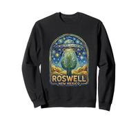 New Mexico Alien UFO Abduction Cactus Under Starry Night Sweatshirt