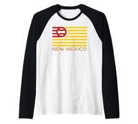 New Mexico Baseball Flag Neomexicano Southwest Ball Player Raglan Baseball Tee