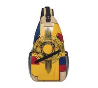 New Mexico Flag Map01 Crossbody Sling Bag Crossbody Shoulder Chest Bag Shoulder Strap Waist Fanny Pack Men Women