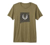 New Mexico NM Deer Hunting Shed Antlers Design Premium T-Shirt