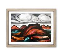 New Mexico Recollection By Marsden Hartley Classic Painting Framed Print | A4 Oak Framed Wall Art | Ready to Hang | Classic Historical Picture | Living Room Bedroom Lounge Office