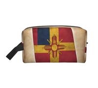 New Mexico Simple Flag map Print Toiletry Bag for Men Travel Toiletry Bag, Spacious Capacity Cosmetic Bag for Women